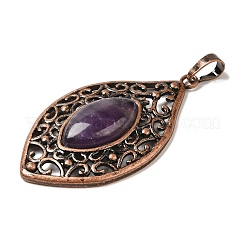 Подвески из натурального аметиста &nbsp;G-H065-3R-10