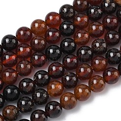 Нити из натуральных африканских оранжевых гранатовых бусин&nbsp;G-K365-F01-6mm