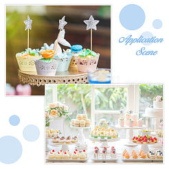 80 шт. вставка для торта в виде звезды из ткани&nbsp;AJEW-DC0003-54A