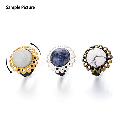 Основание чашки из цветочного сплава и железного безеля с вращающимся подносом&nbsp;MAK-T012-08AB