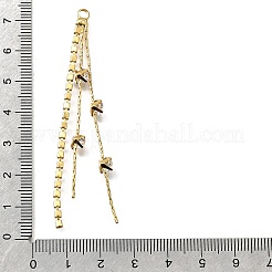 Большие кулоны из латуни с микропейвом и прозрачным фианитом&nbsp;KK-B135-02G