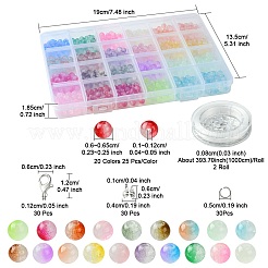 Наборы для изготовления круглых браслетов из бисера из искусственного нефритового стекла своими руками&nbsp;DIY-FS0006-19