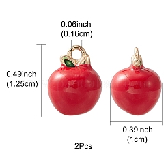 2шт латунные эмалированные подвески&nbsp;KK-YW0001-88