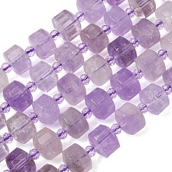 Нити бусин из натурального лавандового аметиста&nbsp;G-G453-G13-7x12mm