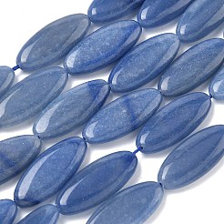 Природные голубые авантюрин бисером пряди&nbsp;G-B078-E13-01A