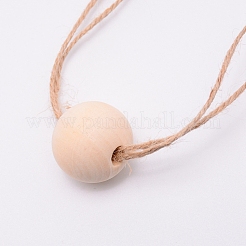 Кольца для салфеток из бусин из натурального дерева на Рождество&nbsp;LS-AJEW-WH0017-35