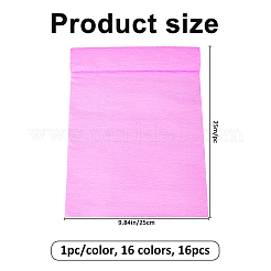 16 шт. 16-цветная крепированная бумага ручной работы&nbsp;DIY-FH0010-37