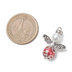 10 шт. подвески-ангелы из стеклянного сплава&nbsp;PALLOY-JF04730