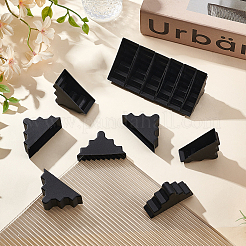 60 шт. 6 стиля треугольные пластиковые мебельные уголки&nbsp;AJEW-BC0007-84A