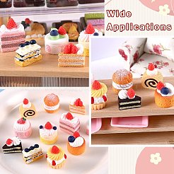 44 шт. миниатюрных украшений для торта в 11 стилях&nbsp;DJEW-CJ0001-29