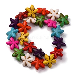 Синтетических нитей бирюзовые бусы G-C147-20