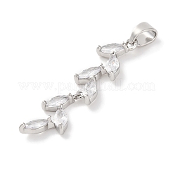 Стойки обшивки латунь микро проложить Циркон подвеску&nbsp;KK-F881-01P