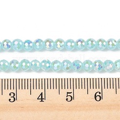 Стеклянные бусины с гальваническим покрытием &nbsp;EGLA-B013-01A-AB03