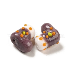 Нити бугорчатых бусин ручной работы в технике лэмпворк&nbsp;LAMP-U001-01C-1