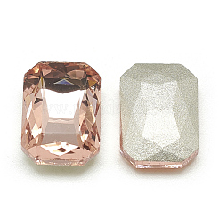 Заостренные заднее стекло горный хрусталь кабошоны&nbsp;RGLA-T079-8x10mm-08