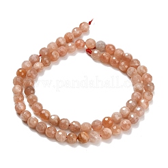 Натуральный Sunstone бисер пряди&nbsp;G-C280-B18-6mm