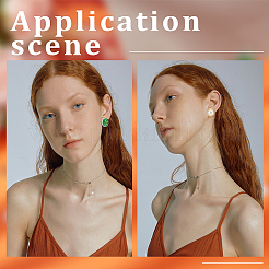 24 шт. 4-х стилевые латунные клипсы для сережек&nbsp;KK-BBC0008-44