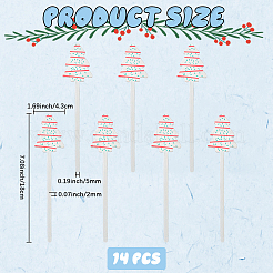 14 шт. деревянные украшения для торта&nbsp;DIY-CN0005-56B