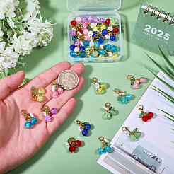 32 шт. подвеска из акрила и стекла 8 цветов вишневого цвета&nbsp;HJEW-CA00041