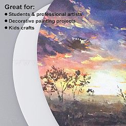 Холст для живописи из дерева и льна&nbsp;DIY-NB0001-72A