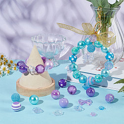 18 комплект украшений из акриловых бусин смешанного стиля&nbsp;OACR-PH0004-02