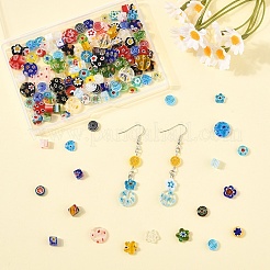 140шт 7 стиля стеклянные бусины миллефиори ручной работы&nbsp;LK-YW0001-11