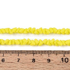 Нити из матовых непрозрачных стеклянных бусин&nbsp;GLAA-N017-4mm-13