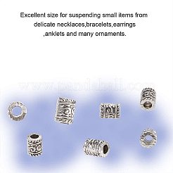 Сплавочные овальные бусины тибетского стиля &nbsp;TIBEB-PH0004-28AS