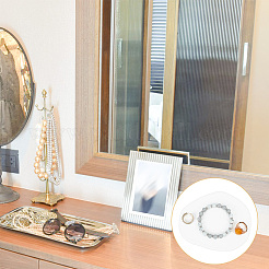 Неправильная тарелка для ювелирных изделий gesso&nbsp;LS-DJEW-WH0015-97A