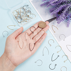 56 шт. 8 крючка для сережек из нержавеющей стали 304&nbsp;STAS-MA0001-09