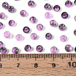 Прозрачные внутри цветные стеклянные бусины&nbsp;SEED-T007-19A-03