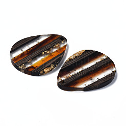 Подвески из прозрачной смолы и ореха&nbsp;RESI-N025-015A-A01