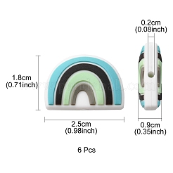 Пищевые экологически чистые силиконовые фокусные бусины&nbsp;SIL-YW0001-04B