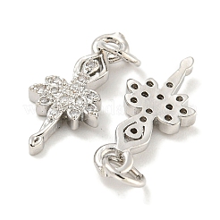 Покрытие стойки латунь микропаве прозрачные подвески из кубического циркония&nbsp;KK-B093-21P