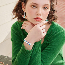 40 шт. 8 вида бусин-разделителей из сплава стекла и железа&nbsp;FIND-TA0008-70B