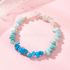 Браслеты из натуральных и синтетических бусин со смешанными драгоценными камнями для женщин&nbsp;BJEW-JB13107