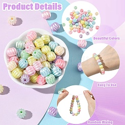 100 г акриловые бусины с имитацией жемчуга&nbsp;OACR-YW0003-84