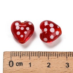 Эмалевые бусины ручной работы в технике лэмпворк&nbsp;LAMP-B030-02A-01