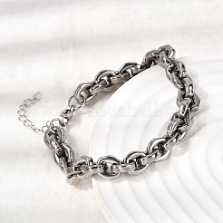 Браслеты-цепочки из нержавеющей стали 304 для женщин&nbsp;BJEW-P388-01P