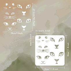 Трафареты для рисования домашних животных&nbsp;DIY-WH0391-0446