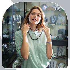 Демонстрация сережек из ткани и железа&nbsp;EDIS-WH20002-05B