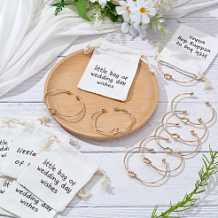 8шт. железный браслет-манжета в форме сердца для женщин&nbsp;BJEW-WR0001-04B