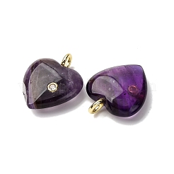 Подвески из натурального аметиста &nbsp;G-P588-01G-09