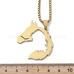 201 подвеска из нержавеющей стали для женщин&nbsp;NJEW-U021-07G