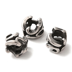 Европейские бусины из нержавеющей стали 304&nbsp;STAS-A080-34AS