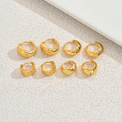 4 пара классических латунных серег-колец&nbsp;WV5565