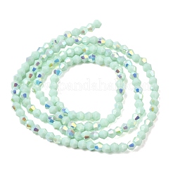 Нити из непрозрачных стеклянных бусин с цветным покрытием AB&nbsp;GLAA-G127-02K