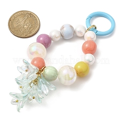 Акриловые подвесные украшения с цветком лилии&nbsp;HJEW-JM01088