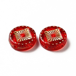 Прозрачных бусин акриловые покрытия&nbsp;OACR-L013-034A