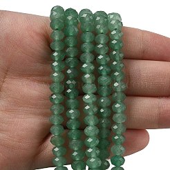 Природные пряди авантюрин зеленый шарик&nbsp;G-D344-A33-02